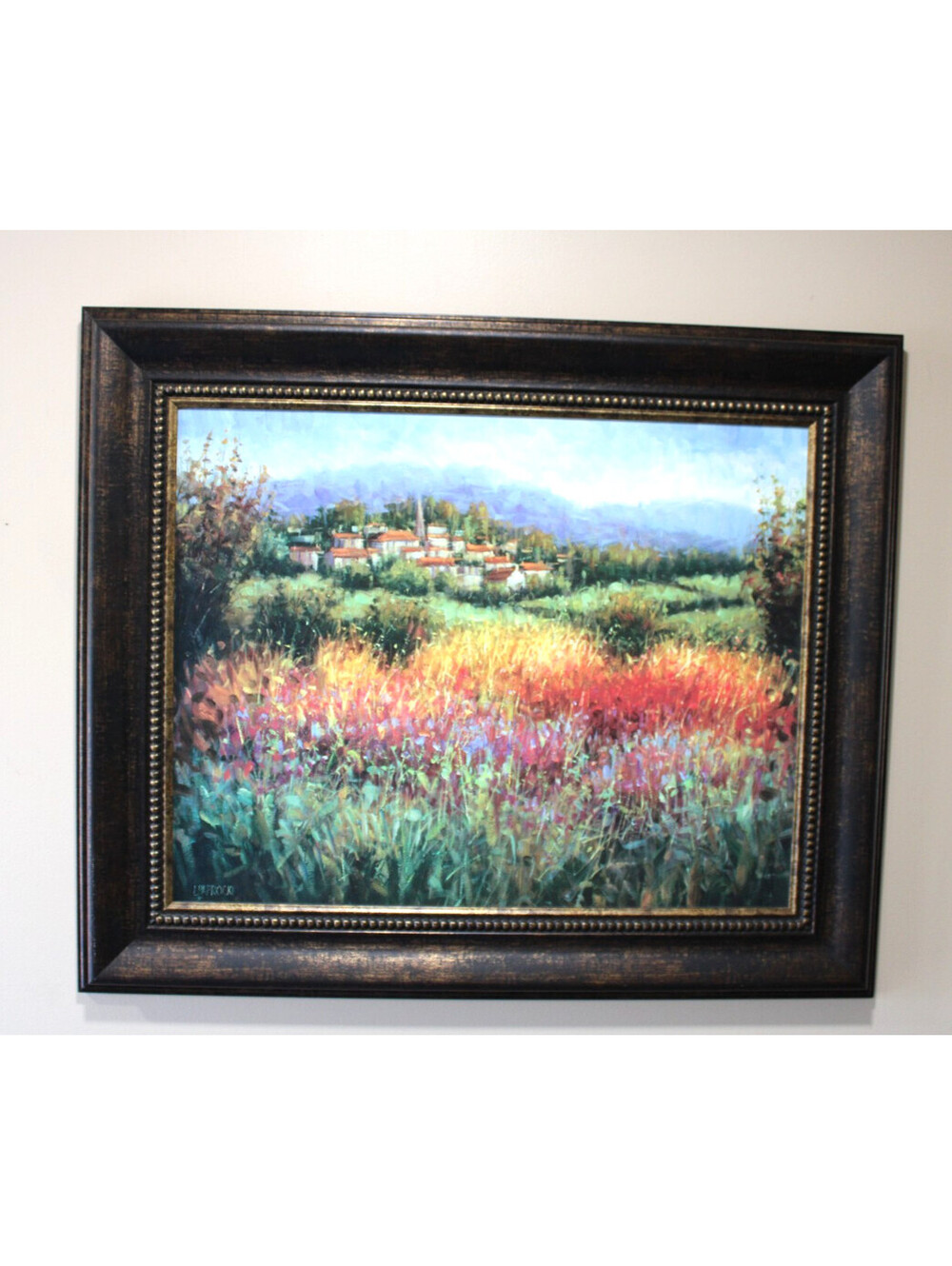 Eugene Paprocki 'Tuscany #9' Italian Landscape Prof. Frame 36x30" Gorgeous!